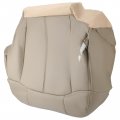 Autokay Driver Side Bottom Replacement Seat Cover Foam Cushion Leather Med Tan 522 Or 52i For Chevy Silverado Sierra Avalanche