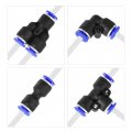 Uxcell Pneumatic 4mm Od Nylon Air Hose Tubing Kit 10 Meters White With 14 Pcs Push To Connect Fittings