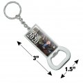 Graphics More Bernie Sanders 2020 With Birds In A Forest Retro Cartoon Keychain Rectangle Chrome Plated Metal Bottle Cap Opener