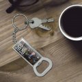 Graphics More Bernie Sanders 2020 With Birds In A Forest Retro Cartoon Keychain Rectangle Chrome Plated Metal Bottle Cap Opener