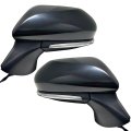 Spieg Side Mirror Set For 2018-2025 Toyota Camry Power Adjustment Heated Manual Folding Turn Signal Light Black 6 Pins Pair 