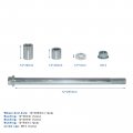 Minho 12mm 205mm Front Rear Axle With Bushing 30mm 20mm 5mm Fit For Taotao 50 Dirt Bike Quad Atv