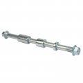 Minho 12mm 205mm Front Rear Axle With Bushing 30mm 20mm 5mm Fit For Taotao 50 Dirt Bike Quad Atv