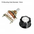 Uxcell 2p3t 2 Pole 3 Throw Single Deck Band Channel Rotary Switch Selector With Black Plastic Knob