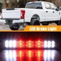 X Autohaux Tail High Mount Brake Stop Light Cc3z13a613b Rear Cab Roof Center Third Cargo Lamp For Ford F-250 Abs Black White