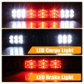 X Autohaux Tail High Mount Brake Stop Light Cc3z13a613b Rear Cab Roof Center Third Cargo Lamp For Ford F-250 Abs Black White