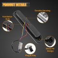 X Autohaux Tail High Mount Brake Stop Light Cc3z13a613b Rear Cab Roof Center Third Cargo Lamp For Ford F-250 Abs Black White