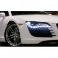 White Lights Led Headlight Strips For 2005-2010 Audi A4