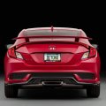 Honda Red Logo Civic Si Real Black Forged Composite Carbon Fiber License Plate Frame