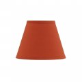Aspen Creative 56002 Empire Uno Lamp Shade Brick Red 5 Top X 9 Bottom 7 Slant Height Slip 33mm 
