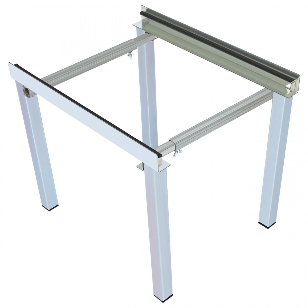 Air Conditioner Bracket Handler Furnace Stand Heat Pump Base Steel Gound For Central Ac Silvery