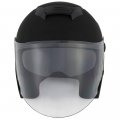 1storm Motorcycle Open Face Helmet Scooter Classical Knight Bike Dual Lens Sun Visor Matt Black 