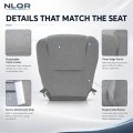 Front Driver Or Passenger Side Bottom Cloth Seat Cover Gray For Toyota Tacoma 2009 2010 2011 2012 2013 2014 2015 Fits Heated