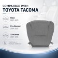 Front Driver Or Passenger Side Bottom Cloth Seat Cover Gray For Toyota Tacoma 2009 2010 2011 2012 2013 2014 2015 Fits Heated