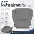 Front Driver Or Passenger Side Bottom Cloth Seat Cover Gray For Toyota Tacoma 2009 2010 2011 2012 2013 2014 2015 Fits Heated