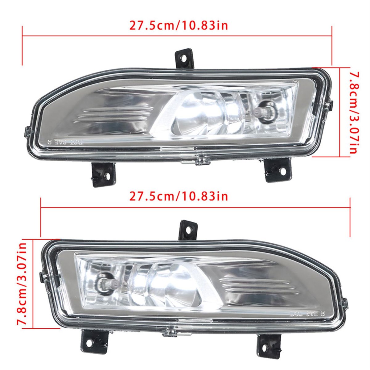 Front Driving Fog Lights Assembly Kit With Switch Bezel Wires Bulbs For 2017 2020 Rogue S Sl Sv Hybrid 2 Piece Set Clear Lens