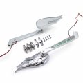 Smt-custom Chromed Flame Shape Led Turn Signal Integrate Mirrors Compatible With All Kawasaki Suzuki Cruiser Bikes B019giskgc
