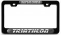 There S No Crying In Triathlon Bl 3d Metal License Plate Frame Auto Suv Truck Tag Holder N38 