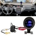 Electrical Water Temperature Gauge Motorcycle Thermometer Led Voltmeter With Blue Light For Car Atv