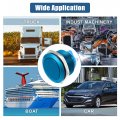 22 Mm Momentary Push Button Switch Aluminum Alloy Round Start Spst 1no Ac 250v Blue