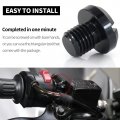 Motorcycle Mirror Hole Plugs M8 X 1 25 Aluminum Rear View Blanking Compatible With Kawasaki Right Thread 2 Left