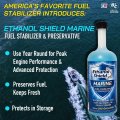 Ethanol Shield Marine Fuel Stabilizer Preservative 2 Pack 2-24 Oz Bottles Full Cleaner Injector Removes Water- Protects System