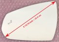 Replacement Blind Spot Mirror Glass With Full Size Adhesive For 2010-2016 Cadillac Srx Driver Side View Left Lh