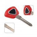 Fsfy Red Motorcycle Key Uncut Replacement Blank Blade For Daytona 675 Street Triple