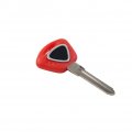 Fsfy Red Motorcycle Key Uncut Replacement Blank Blade For Daytona 675 Street Triple