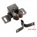 Uxcell Retro Cabinet Closet Door Double Roller Catch Iron Ball Latch With Prong Copper Tone