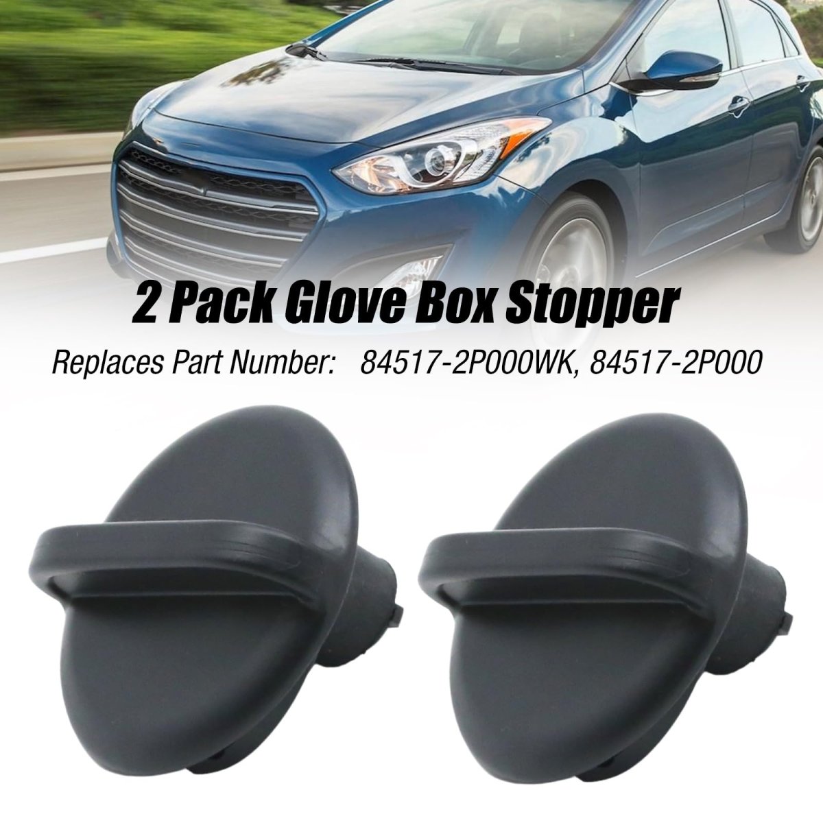 84517-2p000wk 2 Pack Glove Box Stopper Replacement For Hyundai Tuscon Ix35 I45 Sonata Yf Elantra Kia K900 Forte Replaces