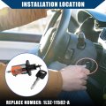 Hihaha No 1l3z11582a Outer Ignition Switch Cylinder Lock Four Doors With Interchangeable Keys For Ford E-150 E-250 Van