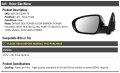 Left Driver Side Power Mirror Folding Paint To Match With Heated Glass And Turn Signal Compatible 2012-2013 Kia Optima