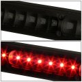 Pair Black Housing Smoked Lens Red 3d Led Bar Tail Lights Dual Row 3rd Brake Light Compatible With Ford F150-f550