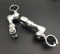 Xkh- Motorcycle Chrome Short Angled Adjustable Highway Peg Mounting Kit Compatible With Bike 1 Inch 25mm Front Engine Guard