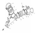 Minho Cfmoto Carburetor Joint Intake Manifold Pipe For Cforce 500 Atv Parts Oem 0180-022900