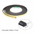 Uxcell Sealing Foam Tape 8mm Wide 3mm Thick 4m 13ft Long Self Adhesive Weather Strip For Window Door Insulation Pack Of 2