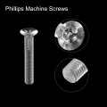 Uxcell M8 X 50mm Plastic Phillips Machine Screws Pc Flat Head Bolts Transparent 25pcs