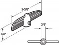 Prime-line H 3537 3 8 In Aluminum Tee Handle Casement Operator 2 Pack