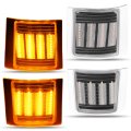 Led Full 4pc Front Corner Side Marker Light Turn Signals For 1994-1999 Chevrolet C K 1500 2500 3500 1995-1999 Chevy Tahoe 1994 