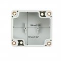 Uxcell 63mmx58mmx35mm 2 48x2 28x1 38inch Abs Junction Box Universal Project Enclosure W Pc Transparent Cover
