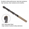 Uxcell 6pcs Jobber Drill Bits 6mm Black Nitride Gold Titanium Coated 4341 High Speed Steel Hss 135 Degree Split Point Twist For