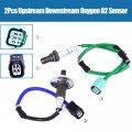 2pcs Upstream Downstream Oxygen O2 Sensor Fits For 2007-2009 Honda Crv 2 4l L4 Replaces 234-9062 234-4359
