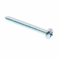 Sheet Metal Screws Self Tapping Pan Head Phillips Drive 10 X 2 In 50 Pack Zinc Steel 
