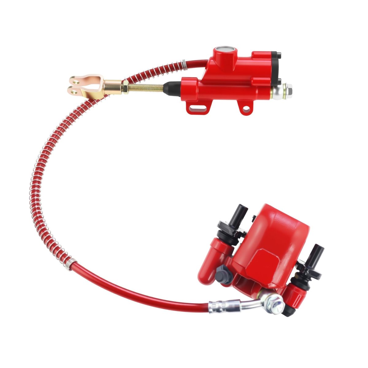 Rear Brake Master Cylinder Caliper With Pad Assembly For 50cc 70cc 90cc 110cc 125cc Chinese Quad Atv Kids Four Wheeler Taotao