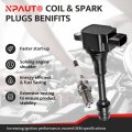 Ignition Coil Pack And Spark Plugs Kit For Nissan Altima Sentra 2002 2003 2004 2005 2006 Uf350 Set Of 4 2 5l L4 Engine