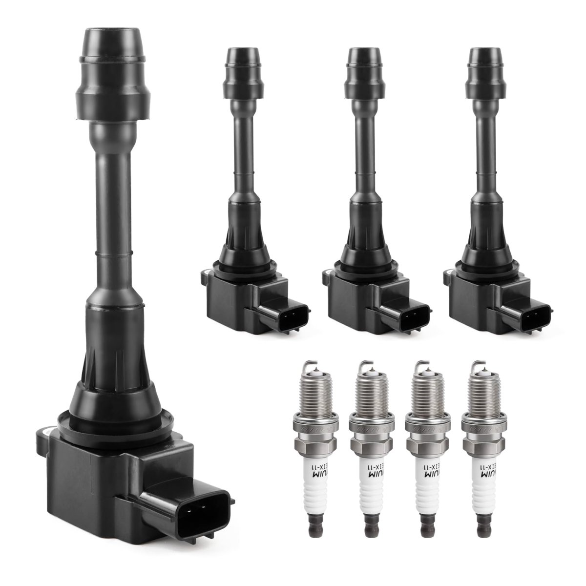 Ignition Coil Pack And Spark Plugs Kit For Nissan Altima Sentra 2002 2003 2004 2005 2006 Uf350 Set Of 4 2 5l L4 Engine