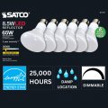 Satco S11471 Wide Range Led Reflector 8 5br30 Led30 120v 6pk 8 5 Watt Br30 3000k 80 Cri Medium Base 120 Volts Dimmable For Use