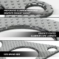 Aluminum Exhaust Manifold Header Gasket Set Compatible With 99-04 Ford F150 5 4l Supercharger
