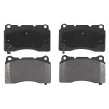 Front Brake Pad Set Ford Gt 2005 2006 Metallic Friction Silver Classification Replacement For 19285976 Alx-pau-ac-14d1050m-cla8 